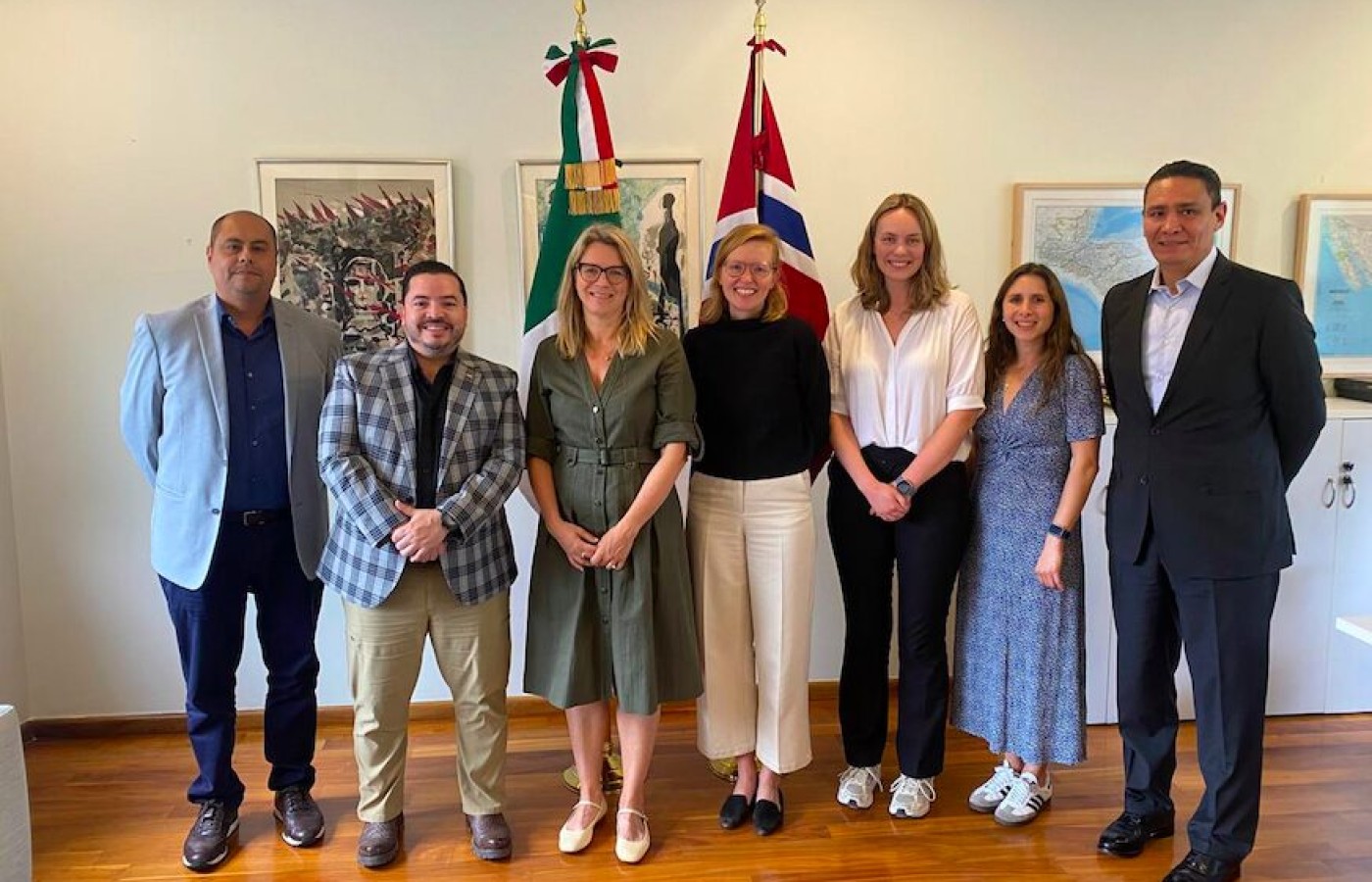 Acercamiento de Tamaulipas con la Embajada de Noruega en México