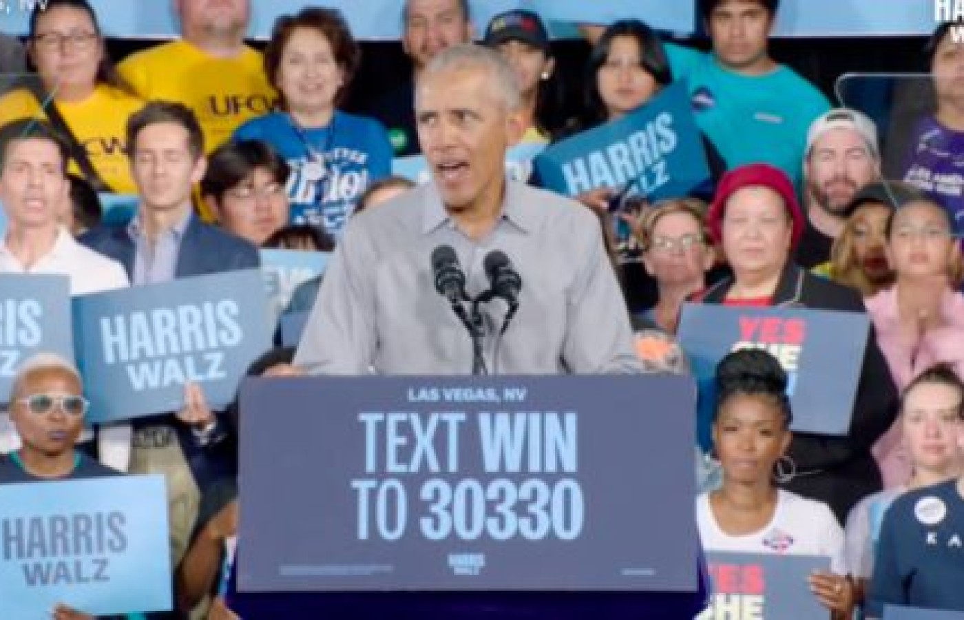 Obama insta a votar por Harris y la libertad reproductiva