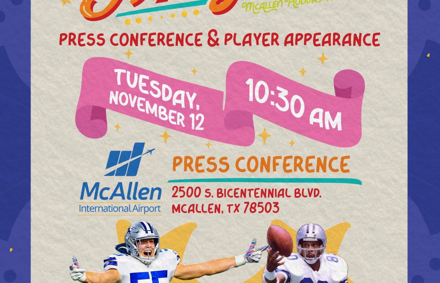 McAllen Holiday Parade, presented by H-E-B,  Announce Return of  Dallas Cowboys DeMarcus Lawrence