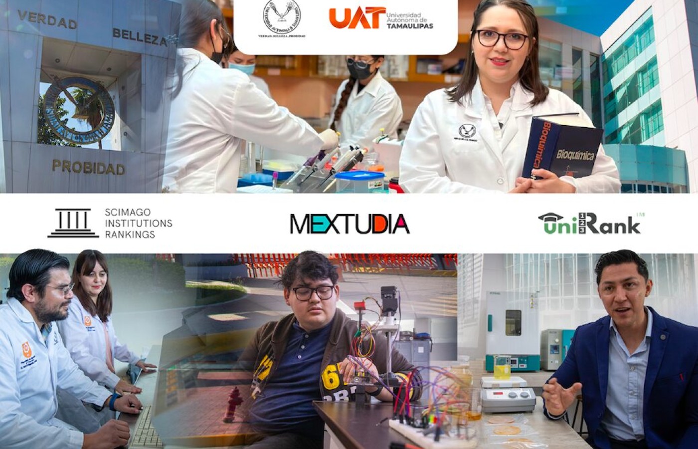 Avanza la UAT en rankings de universidades en México