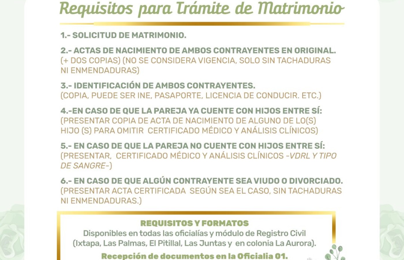 Invita Registro Civil de Puerto Vallarta a la campaña de matrimonios colectivos