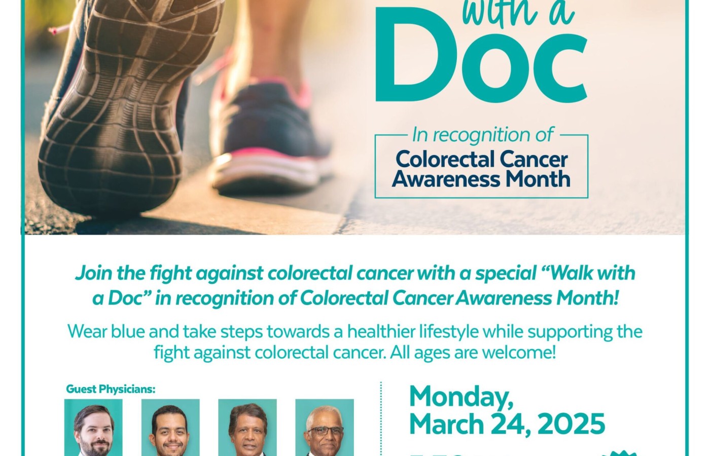 DHR Health Invites Community to “Walk with a Doc” for Colorectal Cancer Awareness