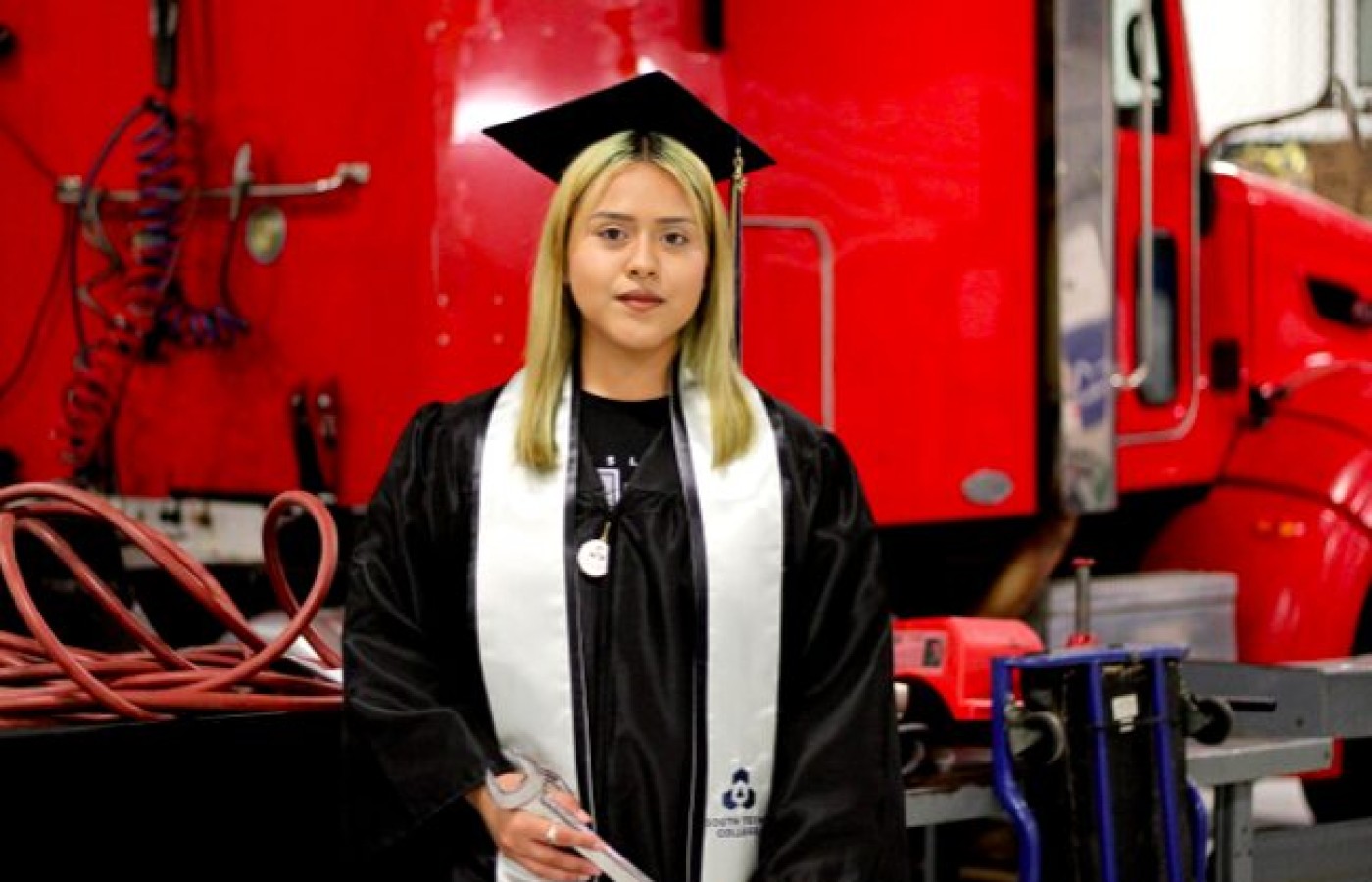 Graduate feature: Teen mechanic breaks barriers, graduates with a Diesel Technology degree from STC