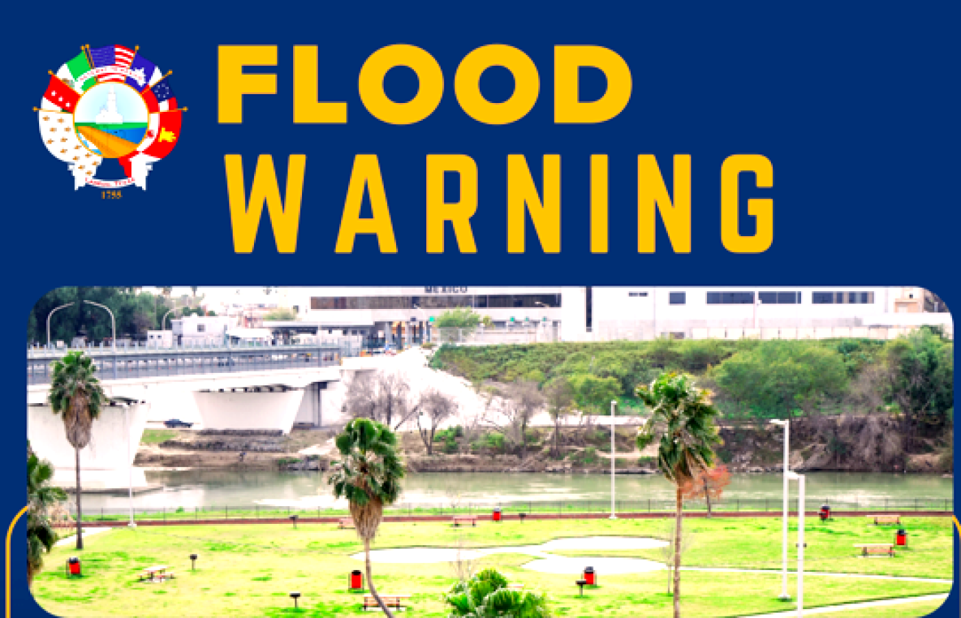 Laredo responde a un aviso de inundación emitido para el Río Bravo