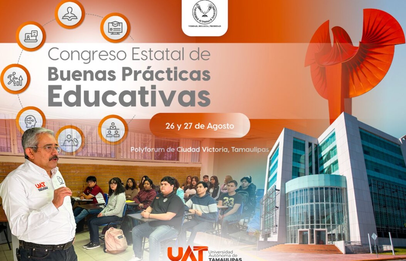 Promueve la UAT Congreso Estatal de Buenas Prácticas Educativas 2025