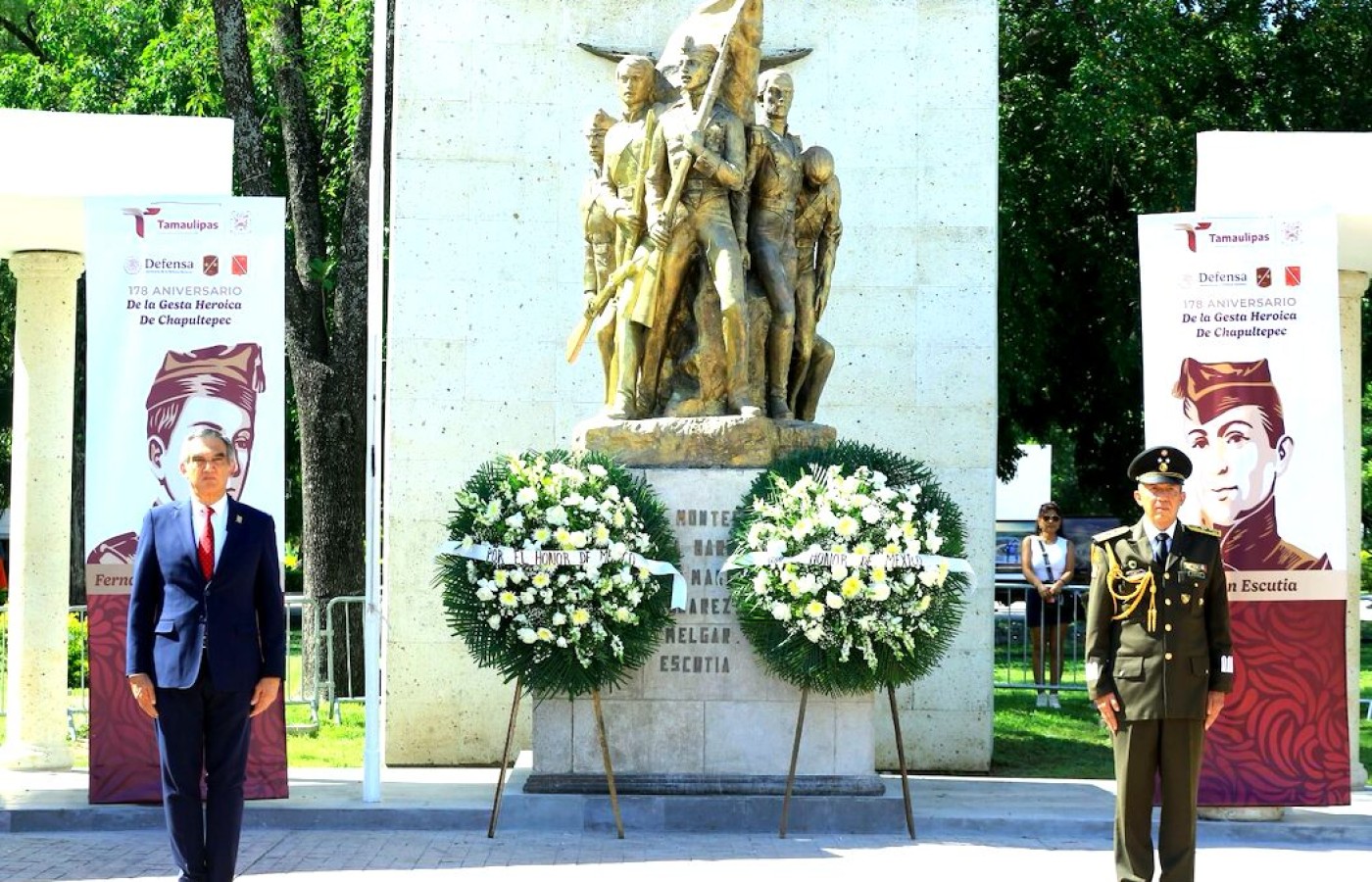 Preside Américo ceremonia de aniversario de la Gesta de los Niños Héroes de Chapultepec