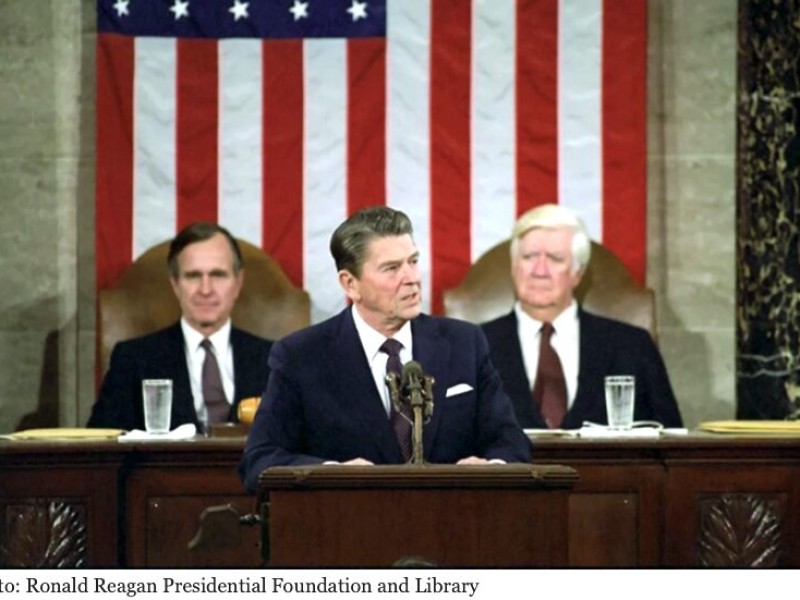 Ronald Reagan, la figura que influyó a Trump para frenar el comercio con Canadá