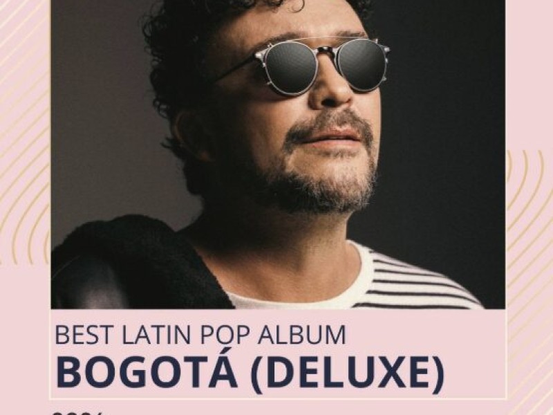 "Bogotá (Deluxe)" de Andrés Cepeda compite en los Grammy 2026 como Mejor Álbum Pop Latino