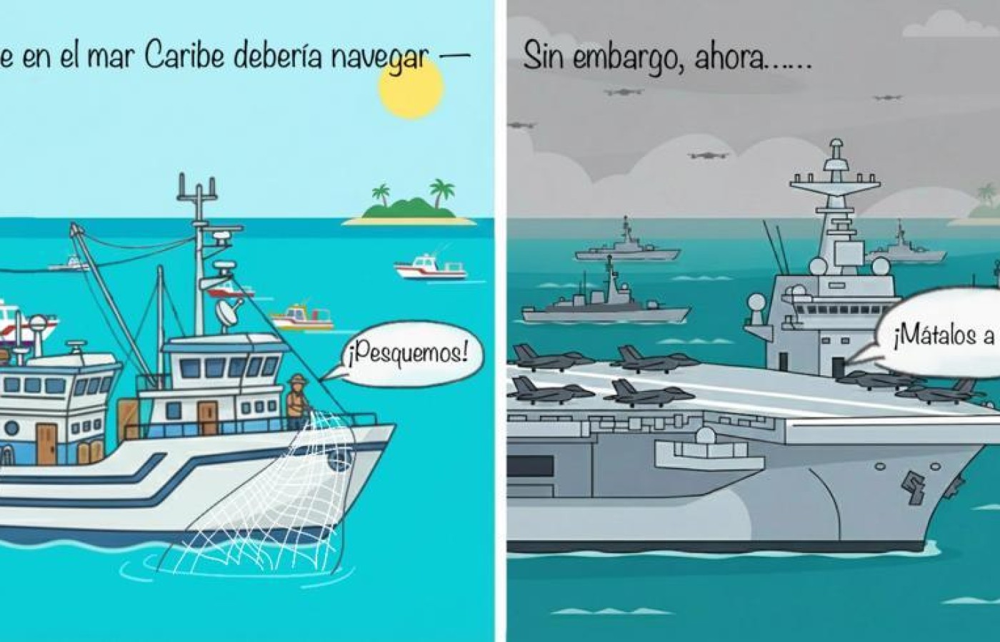 Enfoque en ALC: Los que navegan por el Caribe deberían ser barcos pesqueros, no buques de guerra