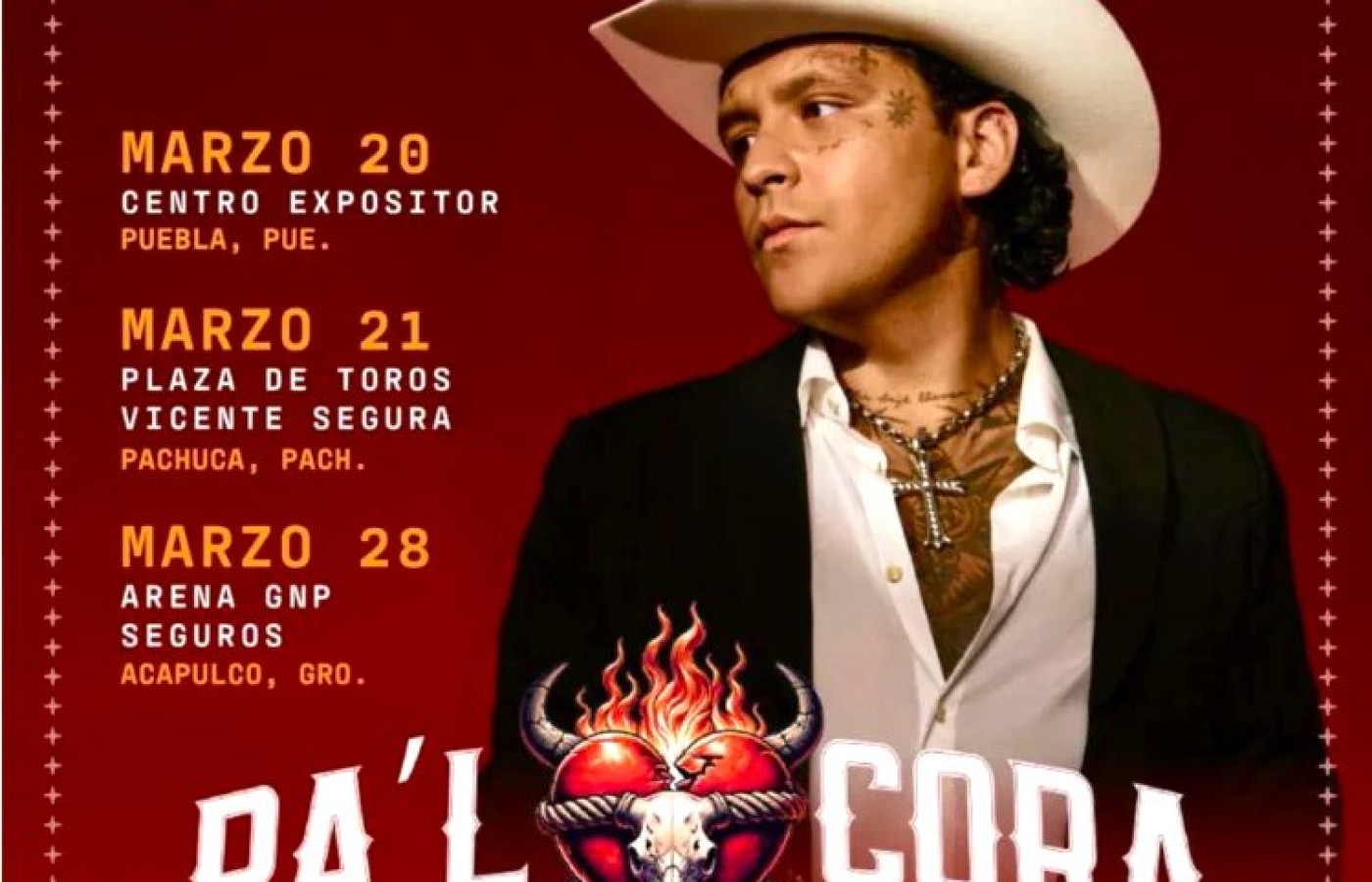 Christian Nodal anuncia el tour “Pa’l Cora” y abre una nueva etapa en su carrera