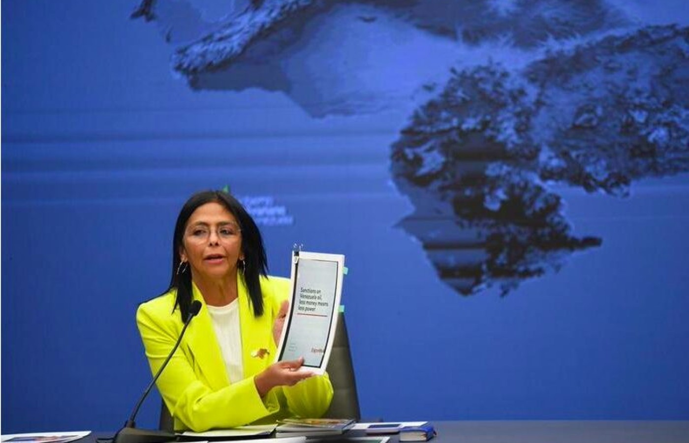Ampliación: Delcy Rodríguez jura como presidenta encargada de Venezuela