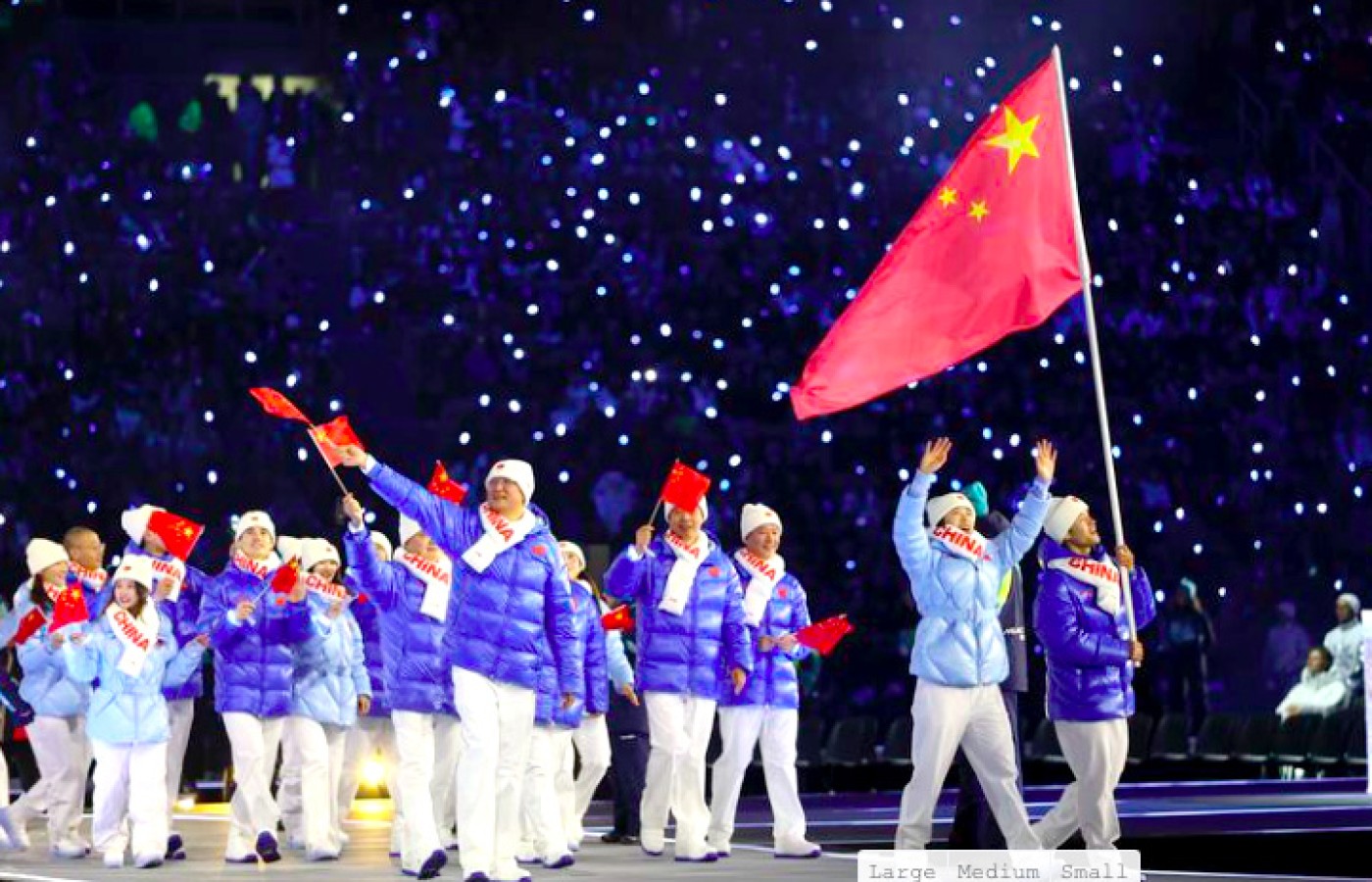 Juego Olímpicos de Invierno, Inauguración, Delegación china