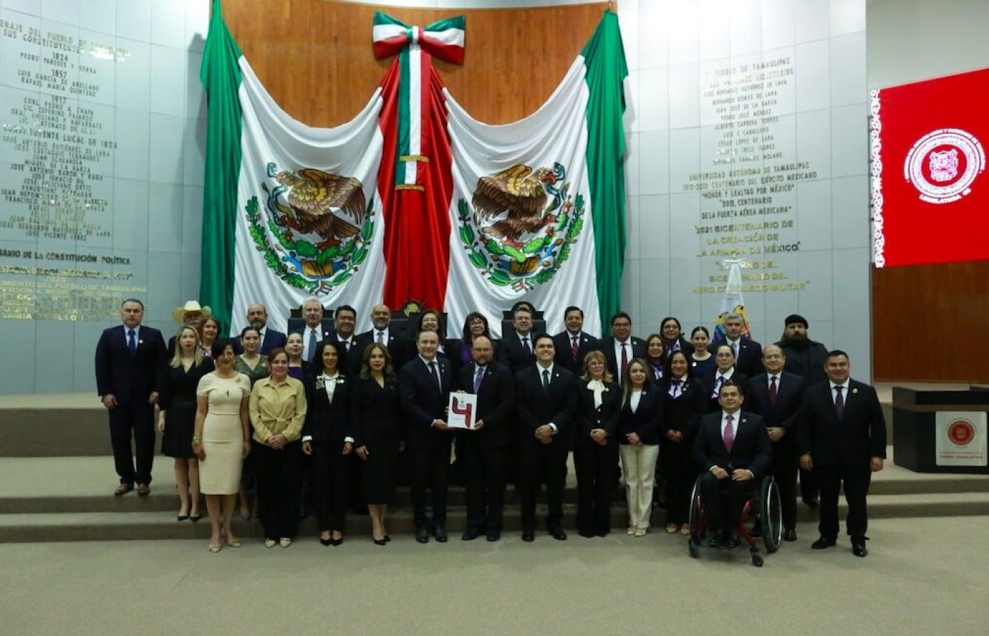 Recibe Congreso de Tamaulipas Cuarto Informe del gobernador Américo Villarreal
