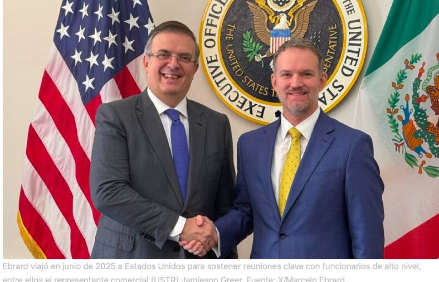 Confirma Marcelo Ebrad primeras conversaciones con EU para renovar el T-MEC