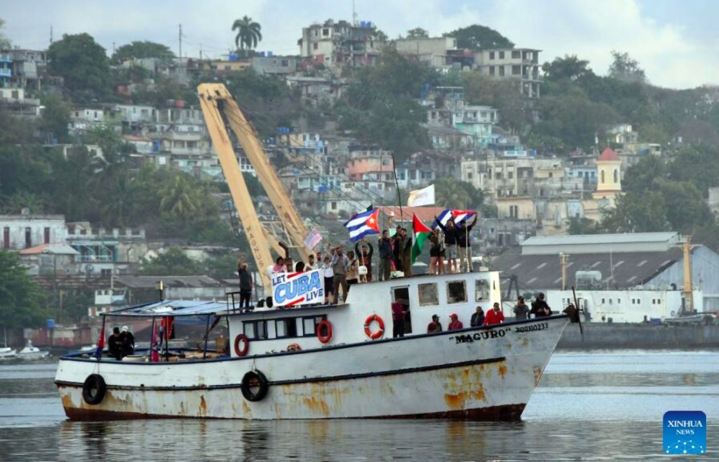 Flotilla "Granma 2.0" atraca en Cuba para apoyar a la isla y denunciar bloqueo de EEUU