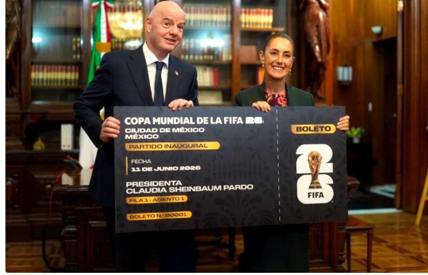 Cómo se elegirá a la joven que tomará el boleto de Sheinbaum para el Mundial 2026