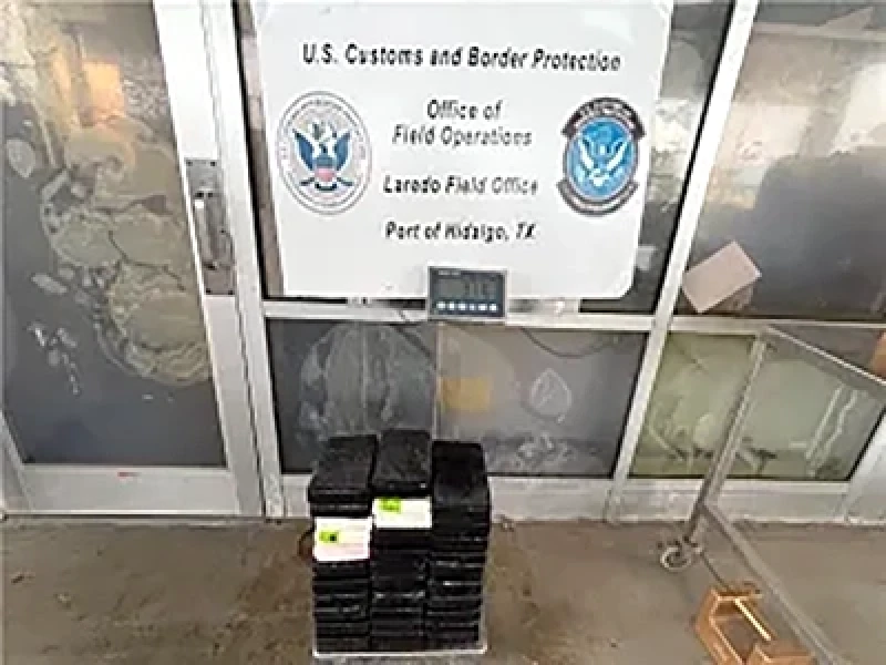 CBP incauta en puente de Pharr más de 1.1 millones de dólares en cocaína