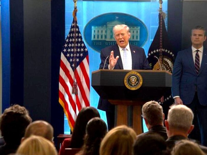 Trump afirma que Irán podría ser "eliminado" en una sola noche