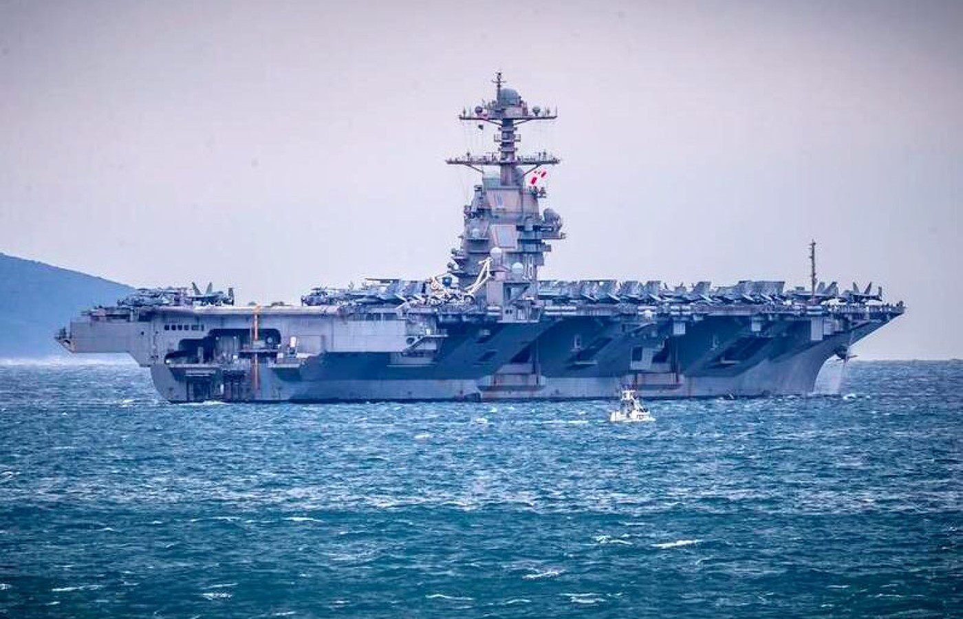 El portaaviones estadounidense Gerald R. Ford abandona Medio Oriente