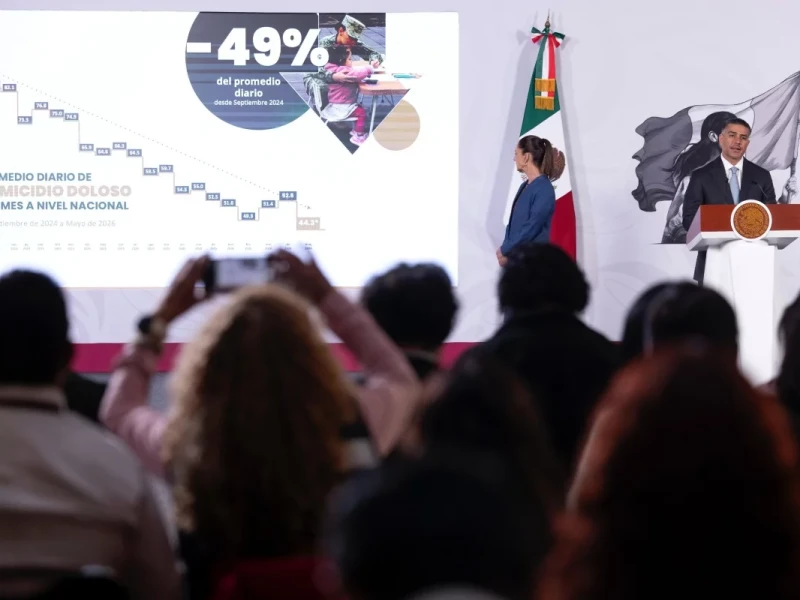 Homicidios en México caen 49 por ciento y suman 54 mil detenciones