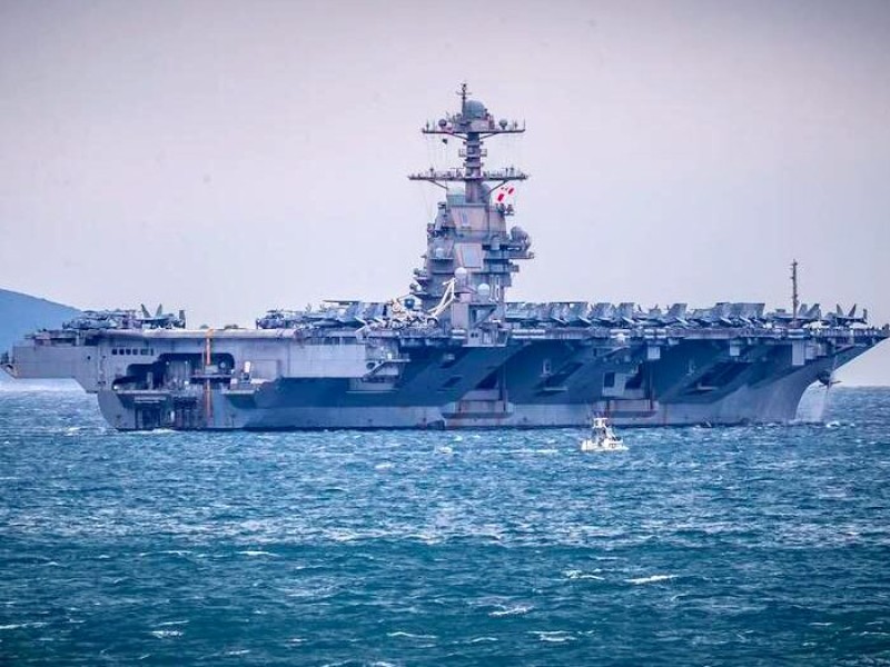 El portaaviones estadounidense Gerald R. Ford abandona Medio Oriente