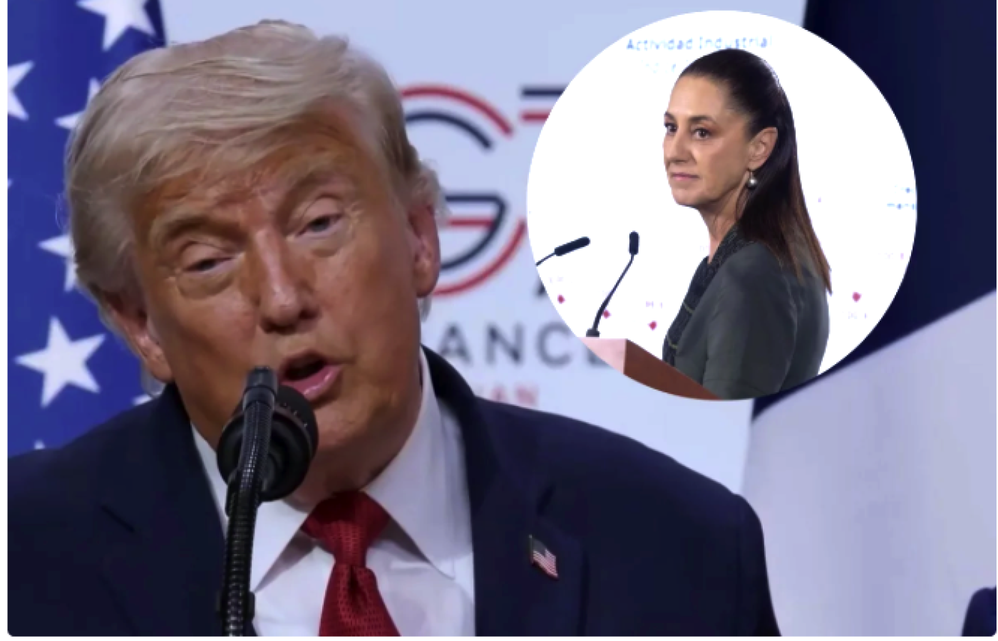 Sheinbaum "es muy buena mujer, pero tiene mucho miedo", afirmó Trump