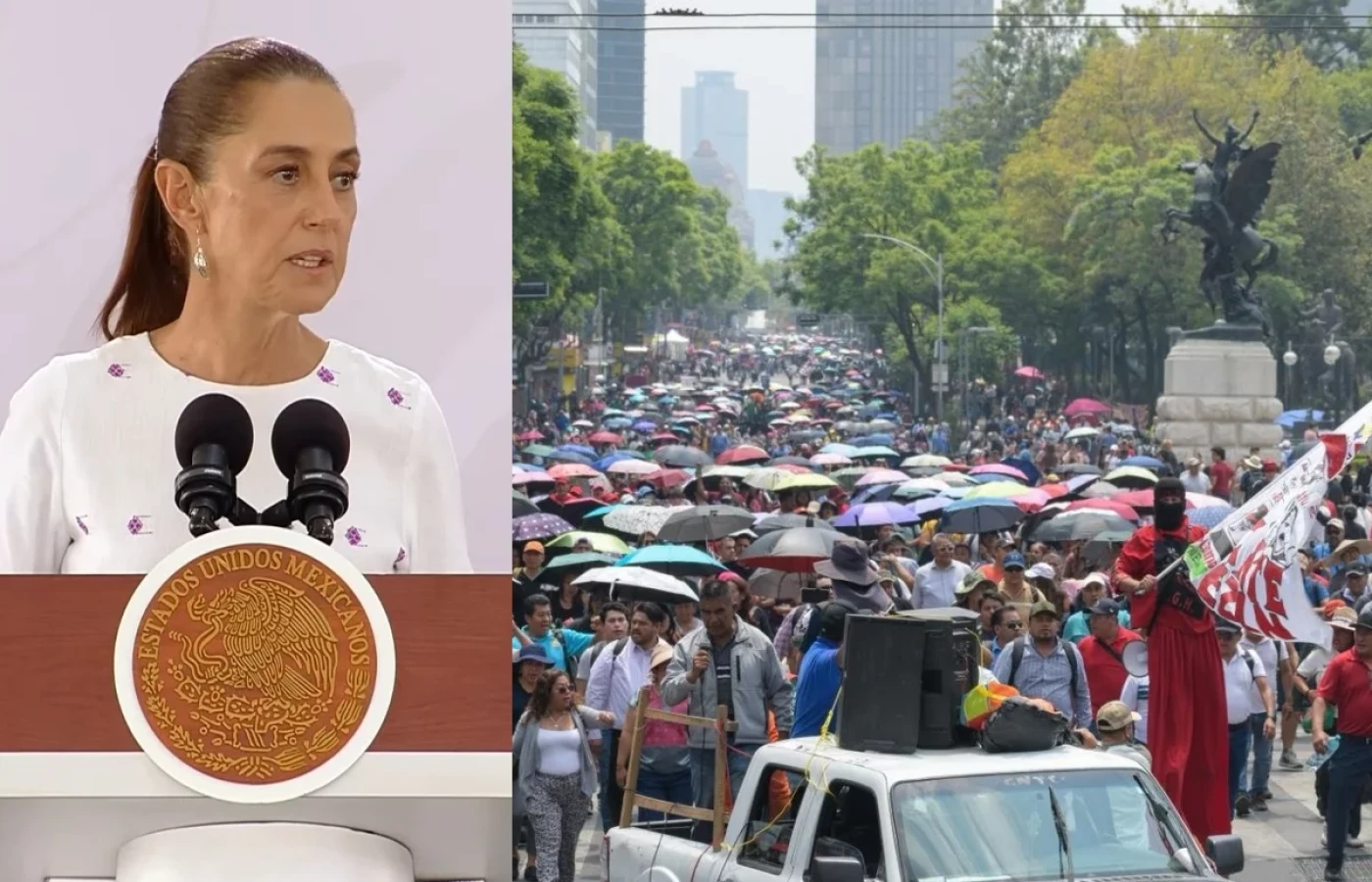 Seinbaum descartó desalojos de CNTE pero cuestionó las protestas: "quieren la fotografía"