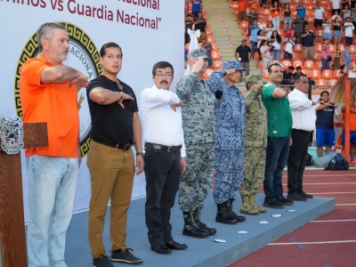 Celebran partido amistoso Correcaminos UAT Premier  y Guardia Nacional