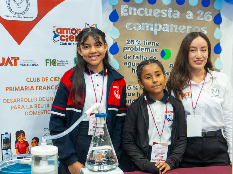 Con asesoría de la UAT alumnas de primaria crean filtro ecológico de agua