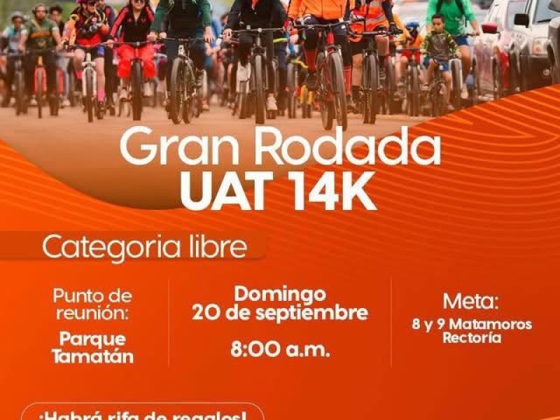 Lista la Gran Rodada UAT 14K en Ciudad Victoria