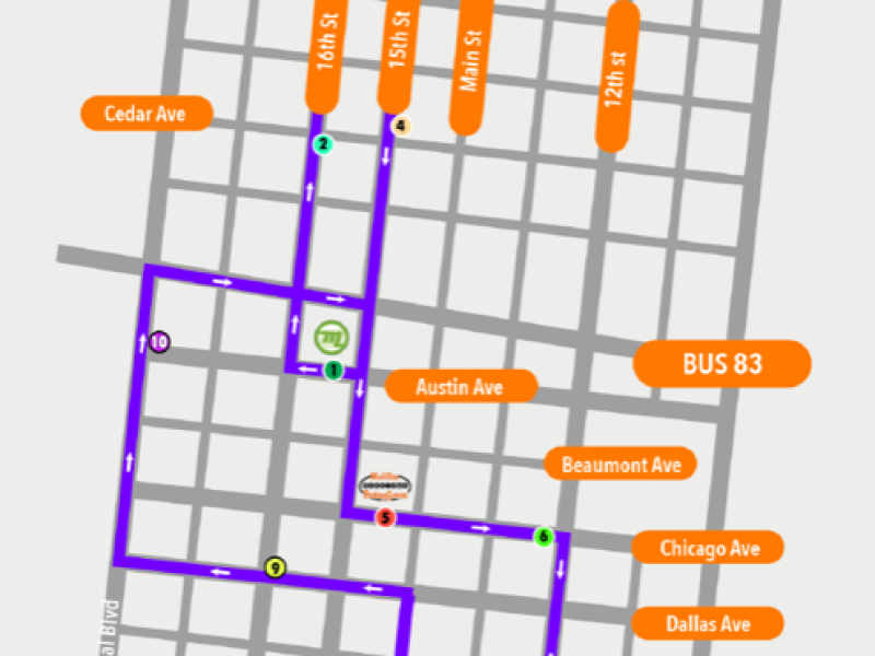 Metro McAllen lanza servicio gratuito de autobús circular por el centro