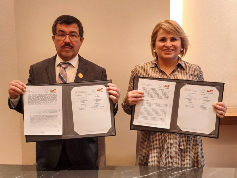 Firma rector de la UAT convenio nacional con el Instituto Mexicano de Contadores Públicos