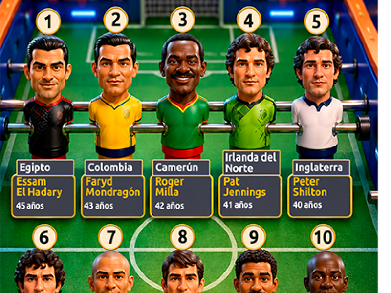 Jugadores de mayor edad