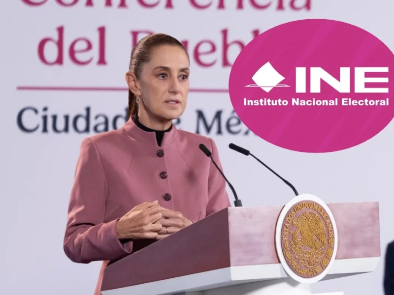 Sheinbaum exige al INE aclarar presuntas irregularidades