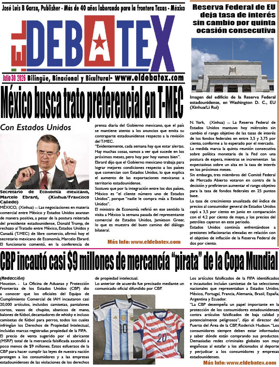 Busca México trato especial en T-MEC con EU